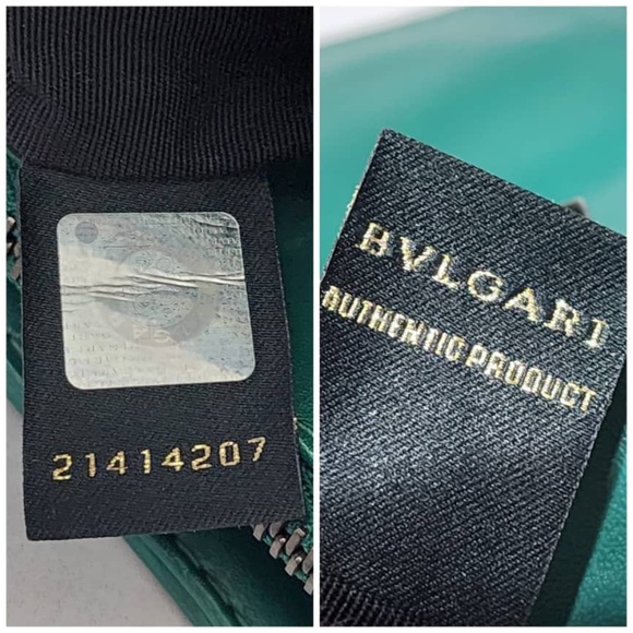 SOLD***Authentic BVLGARI Plissé Serpenti Forever Flap Bag Green - Picture 7 of 16